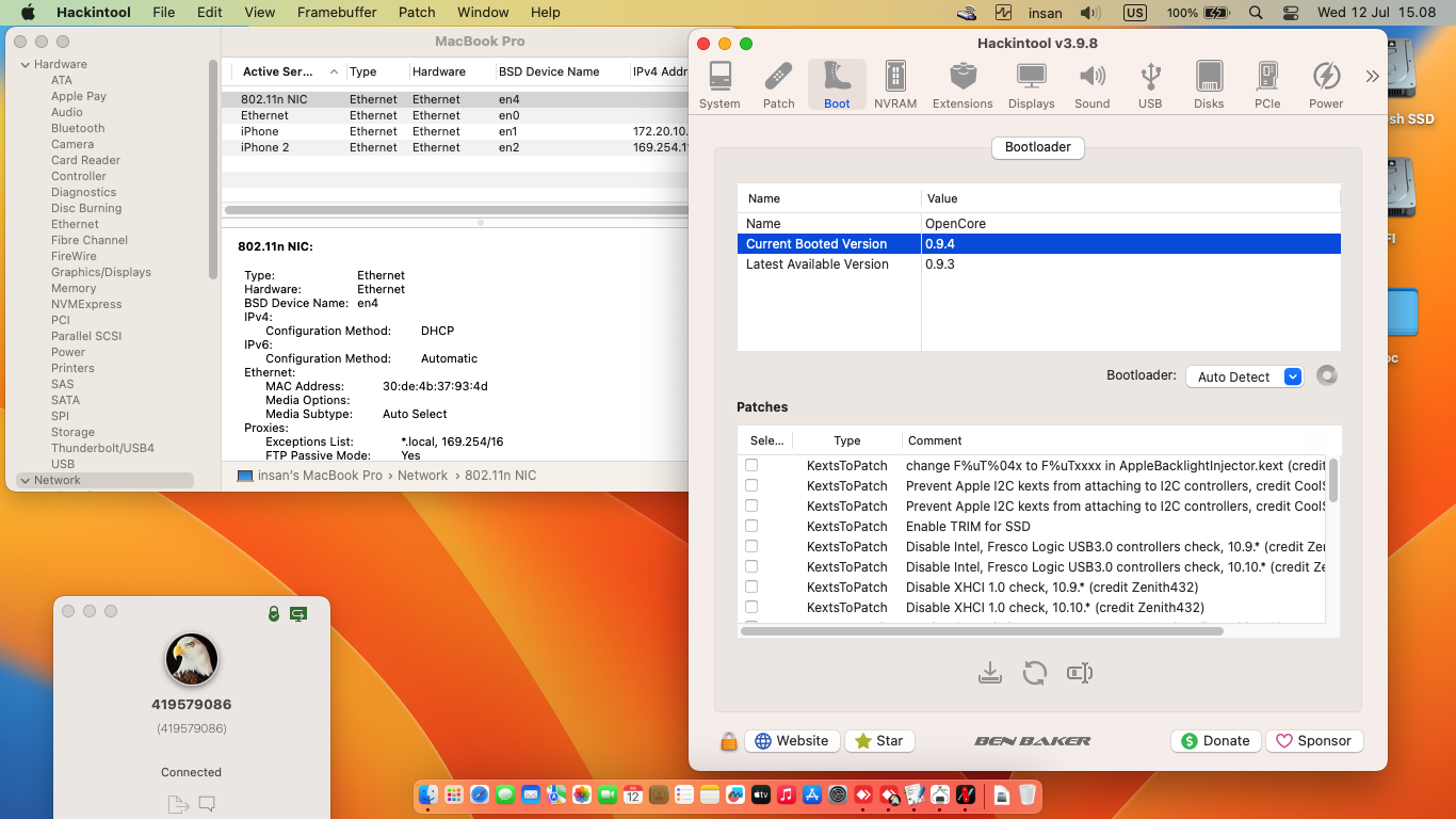Lenovo Ideapad 320 14IKB 3rd [KabyLake   Intel HD 620 + I2C]   OpenCore 1